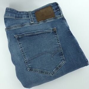 Mavi Zach‎ Straight Leg Jeans Mens 38x32 Blue Denim Cotton Blend Comfort Stretch